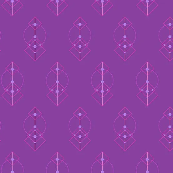 Century Prints - Deco Glo II Grape Purple Talisman Fabric CS-786-P