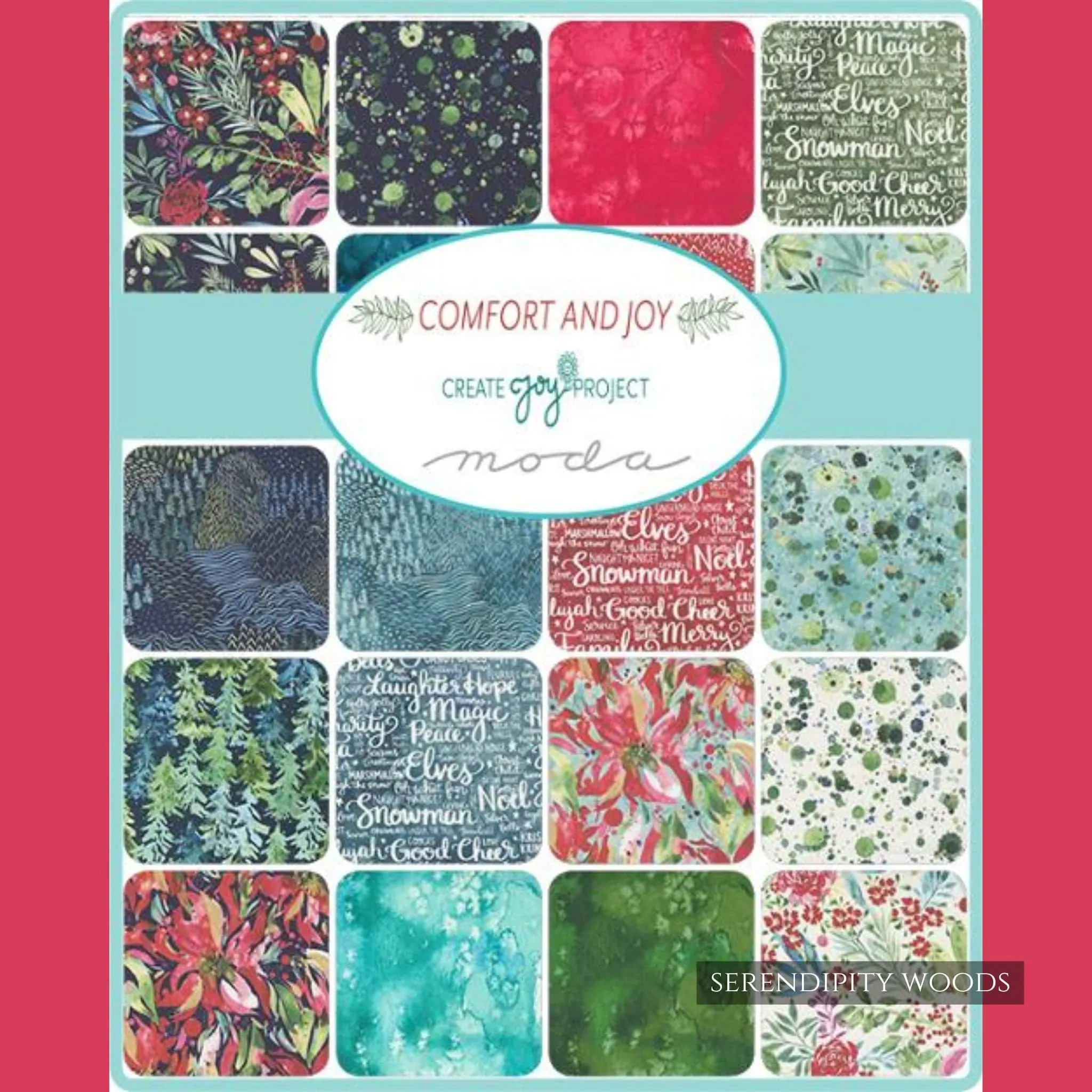 Comfort And Joy 36" x 44" Fabric Panel - by Create Joy Project
