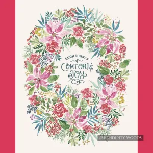 Comfort And Joy 36" x 44" Fabric Panel - by Create Joy Project