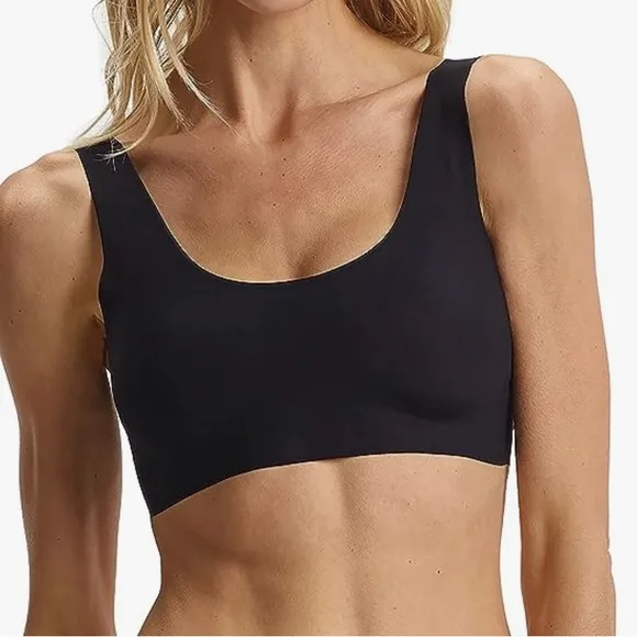 commando Women's Classic Comfy Scoop Neck Bralette Black M