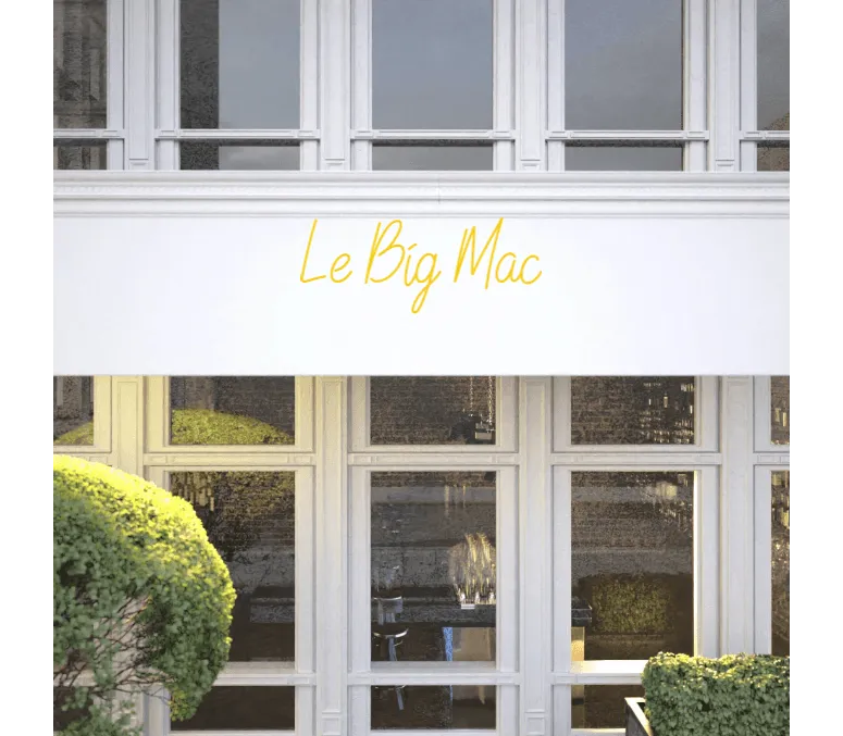 Custom text: Le Big Mac