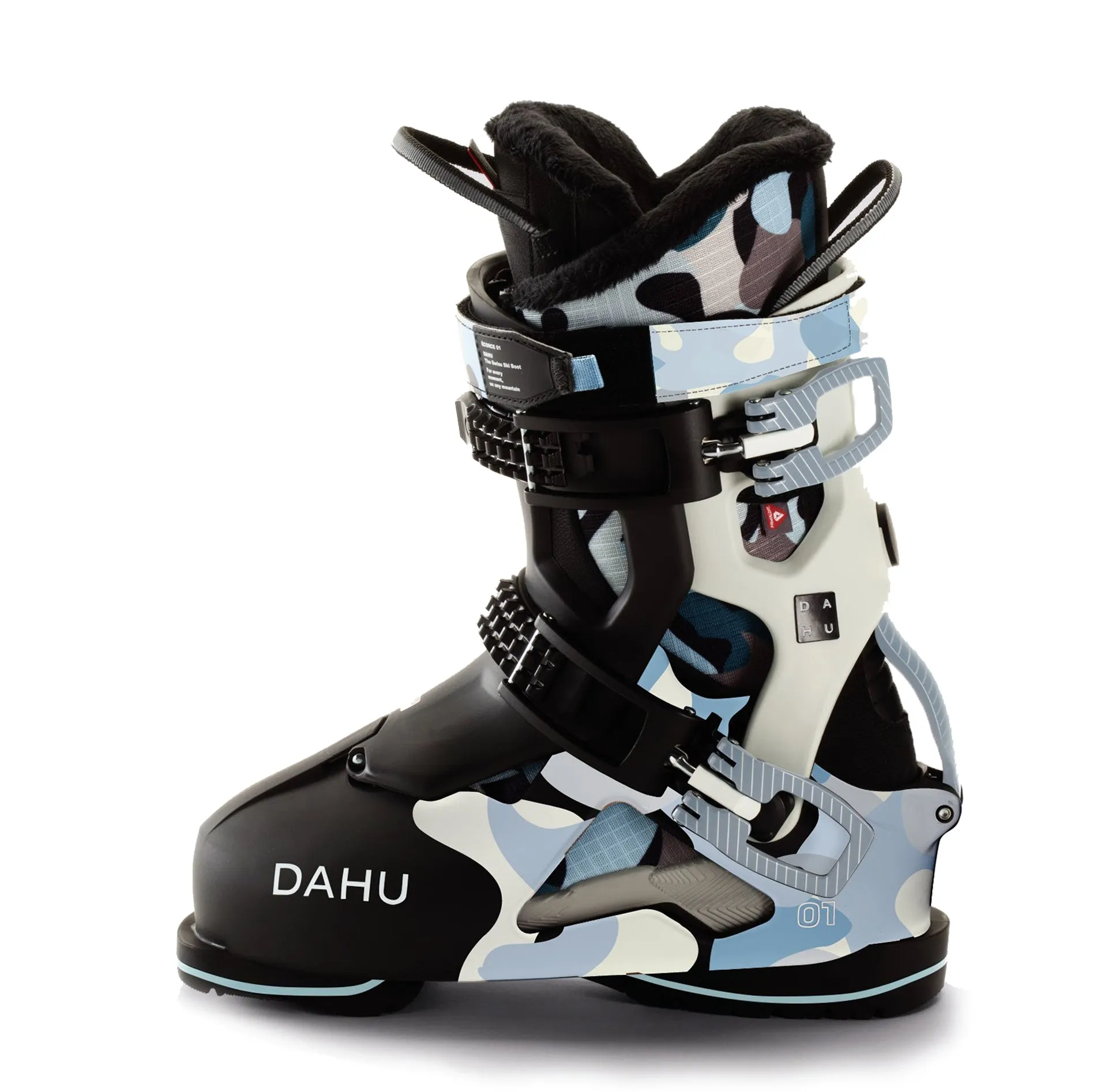 DAHU Ecorce 01 ski boots - Womens - Black Blue Camo