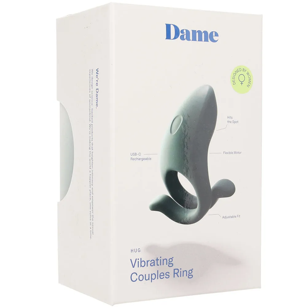 Dame Hug Vibrating Adjustable Couples Ring in Steel