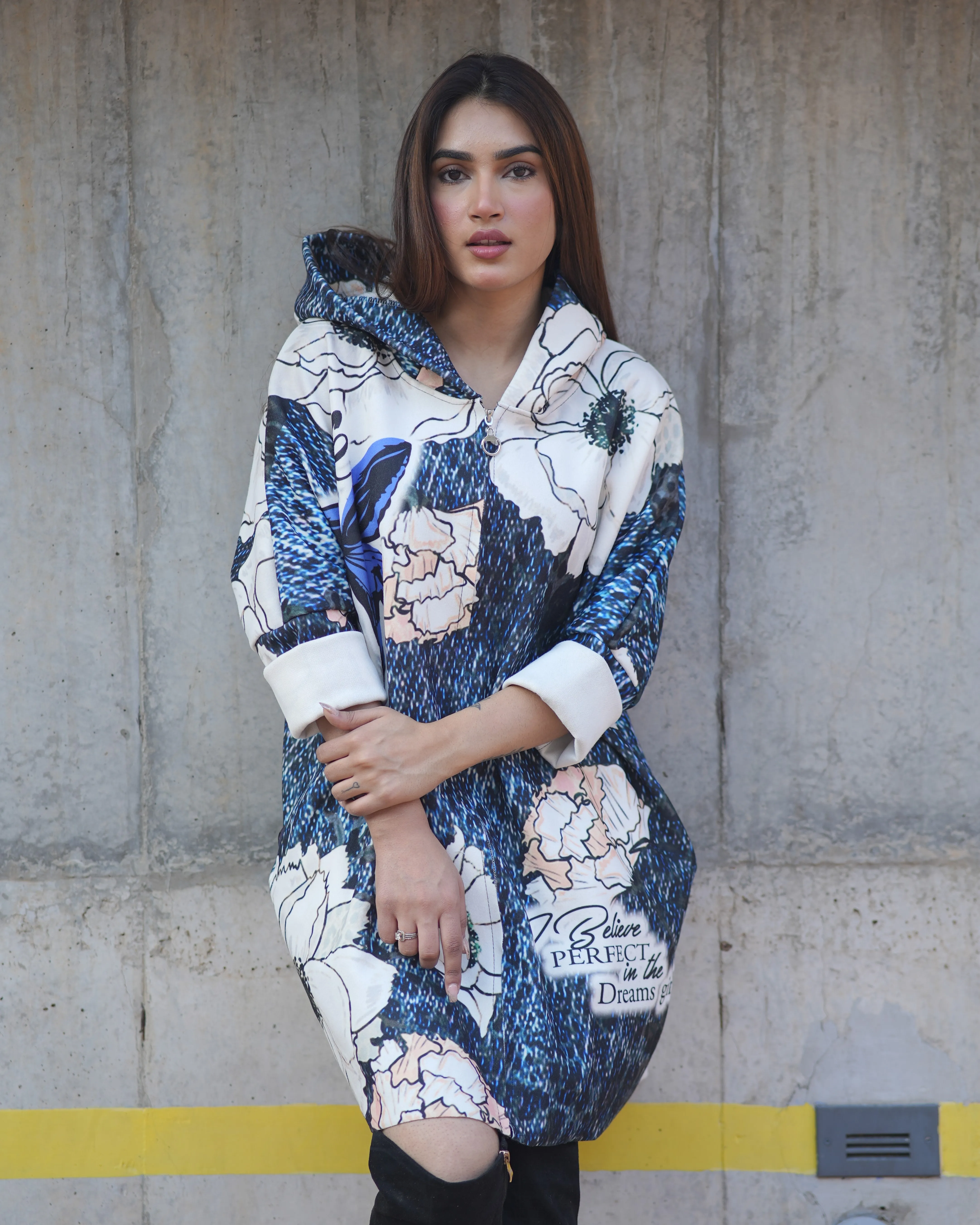 Designer Abstract Print Shacket