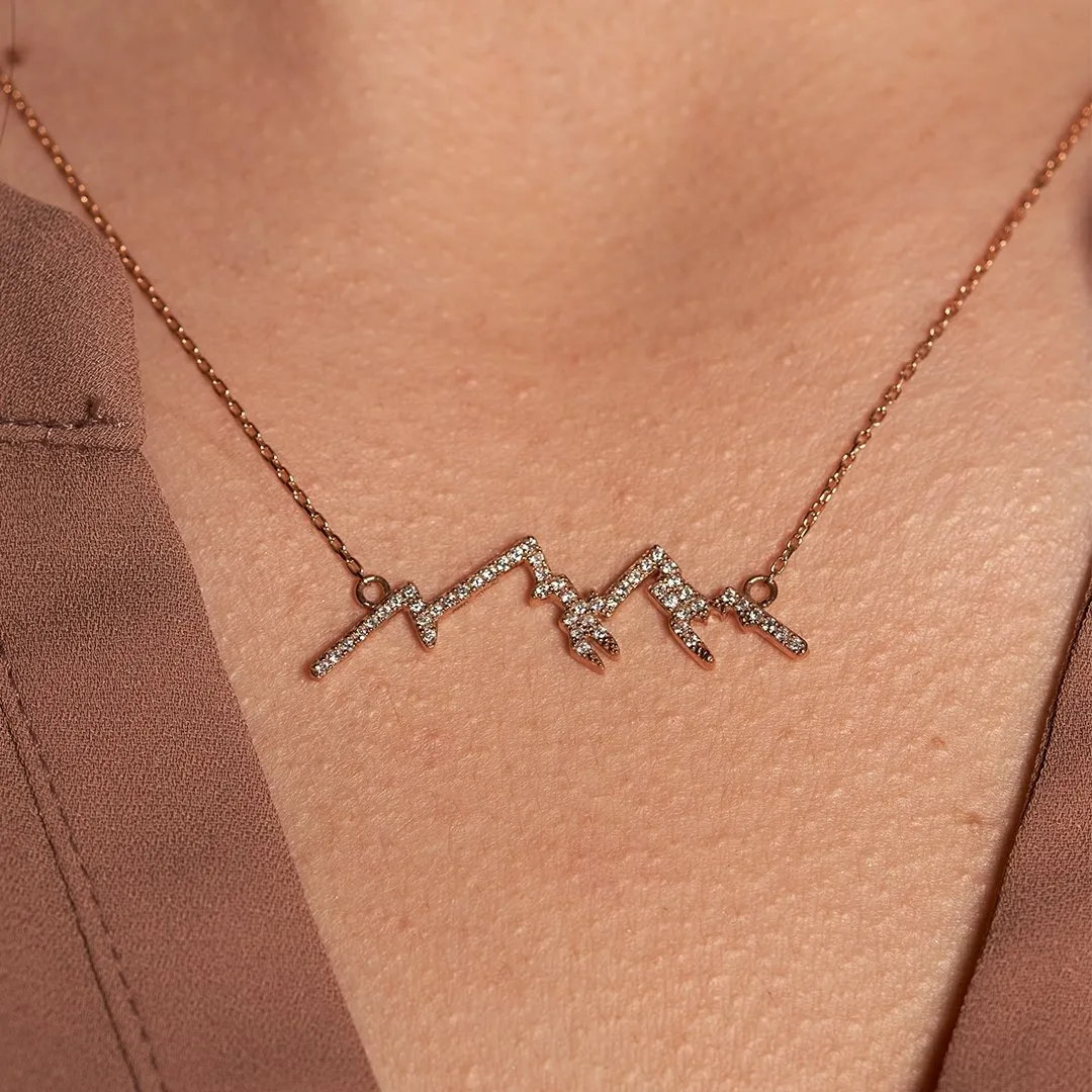 Diamond Peak Mountain Pendant