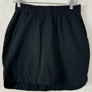 Duluth Trading Skort Skirt Breezeshooter Solid Black Pull On Outdoor Hiking Knit