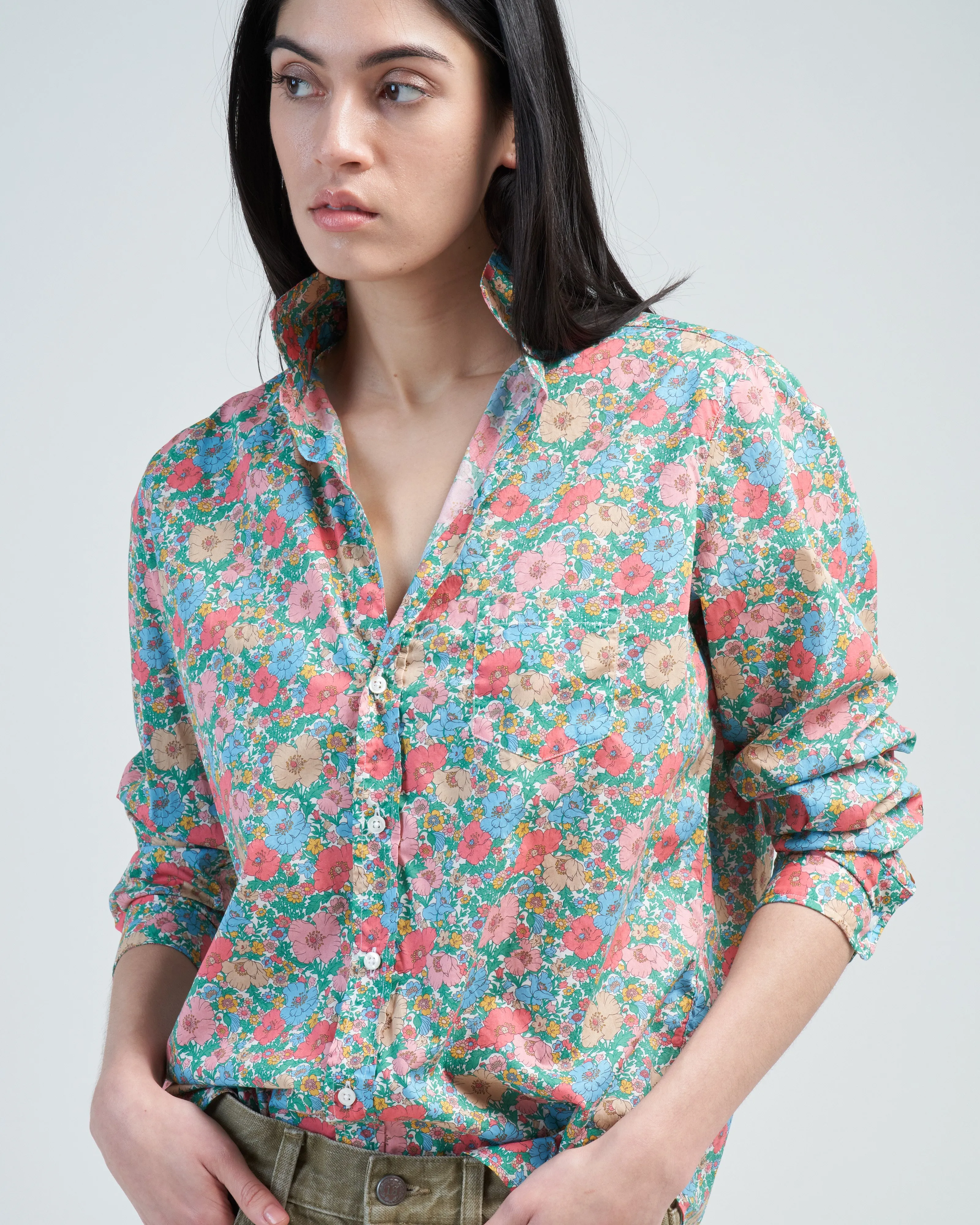 eileen relaxed button-up shirt