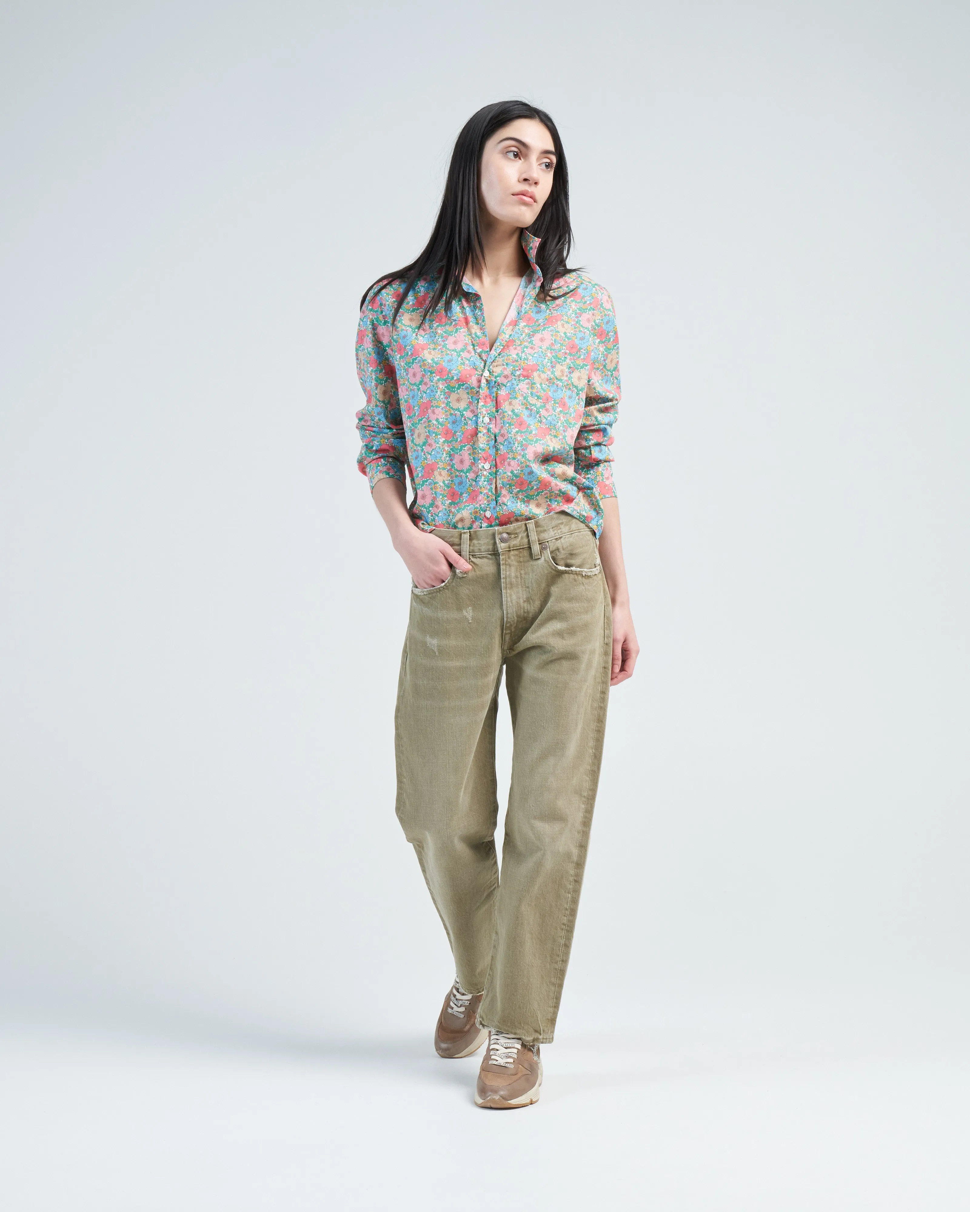 eileen relaxed button-up shirt