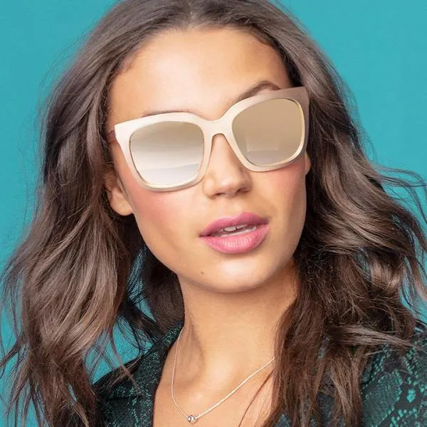 Ella Non Polarized Sunglasses - Rose Gold   Brown Gradient Lens