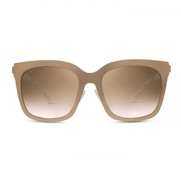 Ella Non Polarized Sunglasses - Rose Gold   Brown Gradient Lens