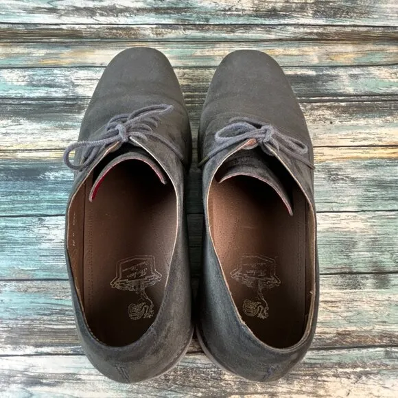 Florsheim By Duckie Brown Mens 12D Dress Oxford Formal Workwear Green Suede Shoe