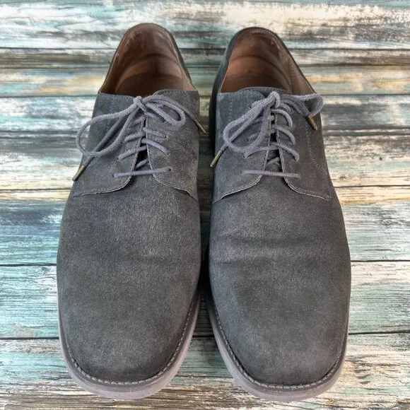 Florsheim By Duckie Brown Mens 12D Dress Oxford Formal Workwear Green Suede Shoe