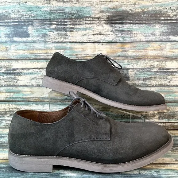 Florsheim By Duckie Brown Mens 12D Dress Oxford Formal Workwear Green Suede Shoe