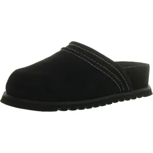 Free People Milo Everyday Mules for Women - Leather Upper - Leather Lining - Seamed Detail - Synthetic Outsole Black EU 39.5 (US Women's 9.5) M