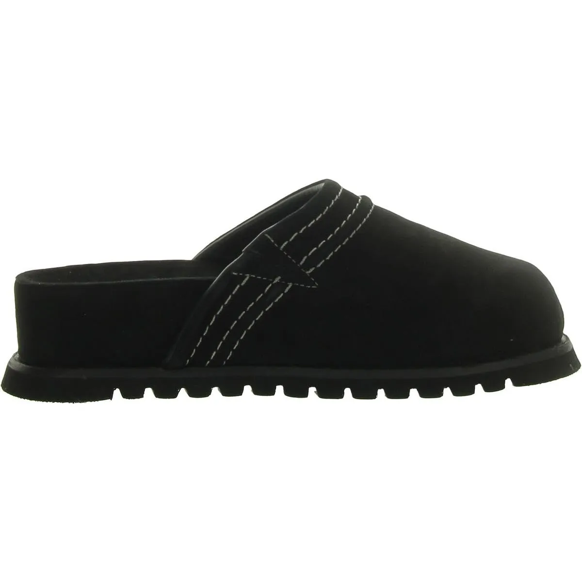 Free People Milo Everyday Mules for Women - Leather Upper - Leather Lining - Seamed Detail - Synthetic Outsole Black EU 39.5 (US Women's 9.5) M