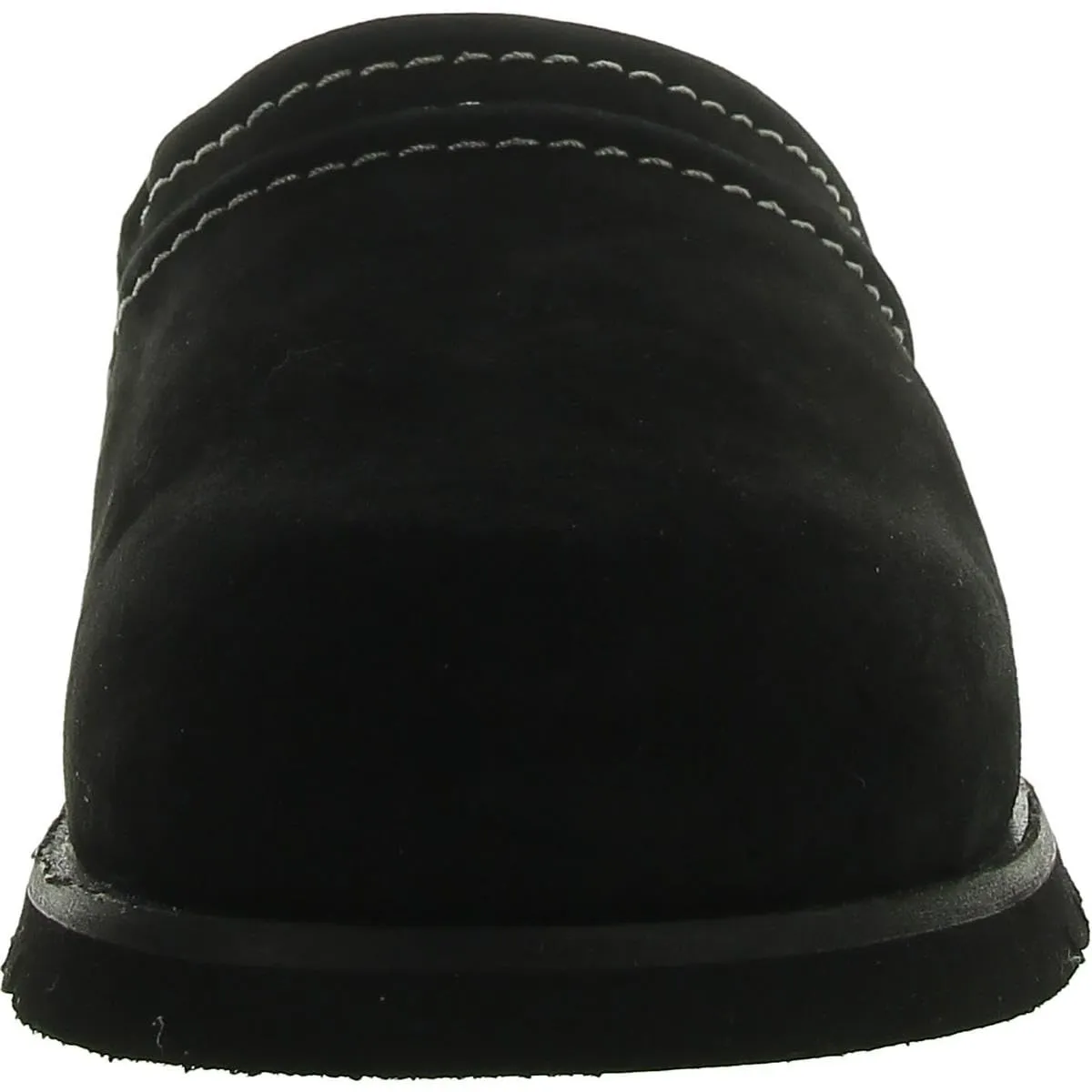 Free People Milo Everyday Mules for Women - Leather Upper - Leather Lining - Seamed Detail - Synthetic Outsole Black EU 39.5 (US Women's 9.5) M