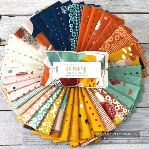 Frisky Full Collection Fat Eighth Fabric Bundle Zen Chic Full 40 pc