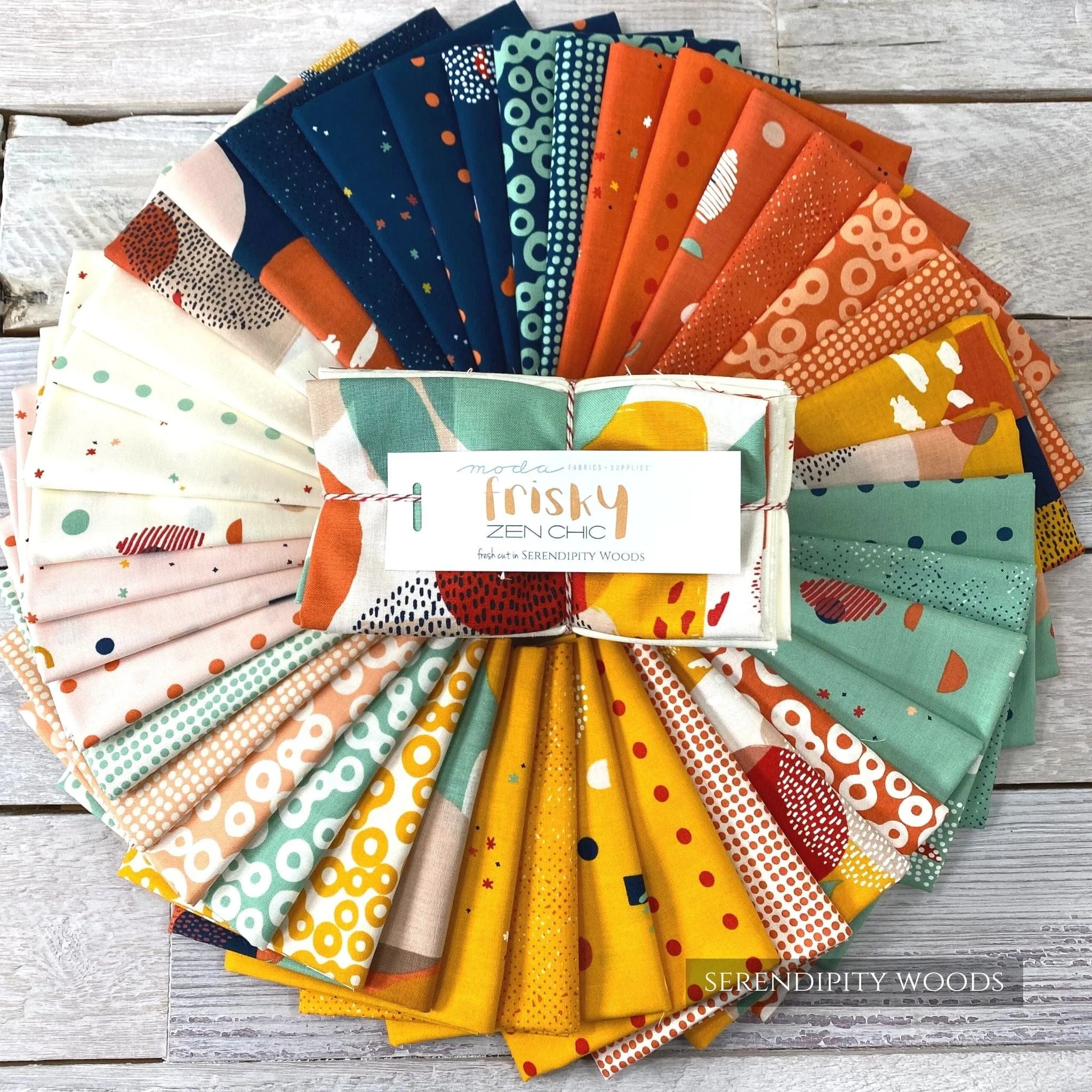 Frisky Full Collection Fat Eighth Fabric Bundle Zen Chic Full 40 pc