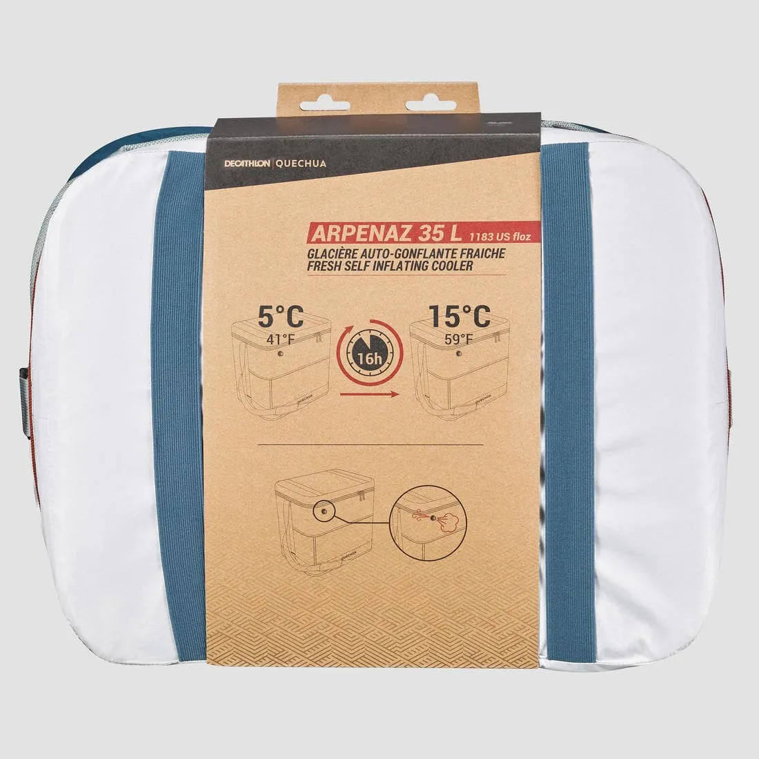 Glacière 500 Fresh 35 litres de camping - conservation au frais 17 heures