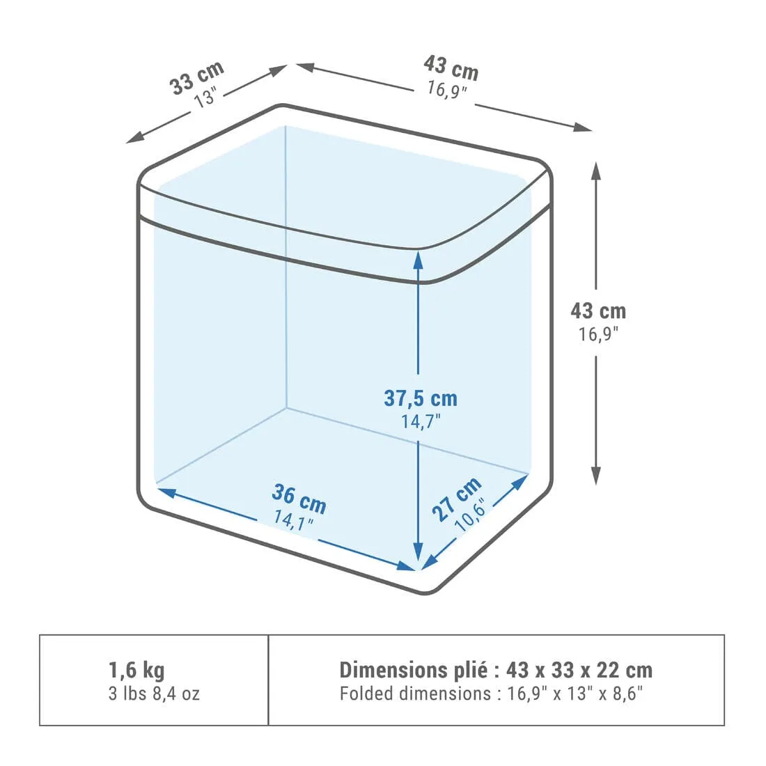 Glacière 500 Fresh 35 litres de camping - conservation au frais 17 heures