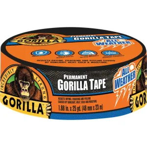 GORILLA GLUE 1.88" X 25YD ALL WEATHER REPAIR TAPE BLACK