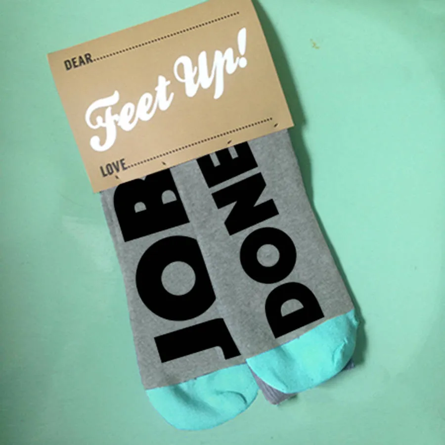 Graduation 'Feet Up' socks for students