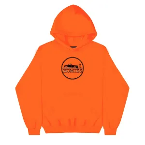 HOMIÉS EMBLEM FLUORESCENT ORANGE HOODIE