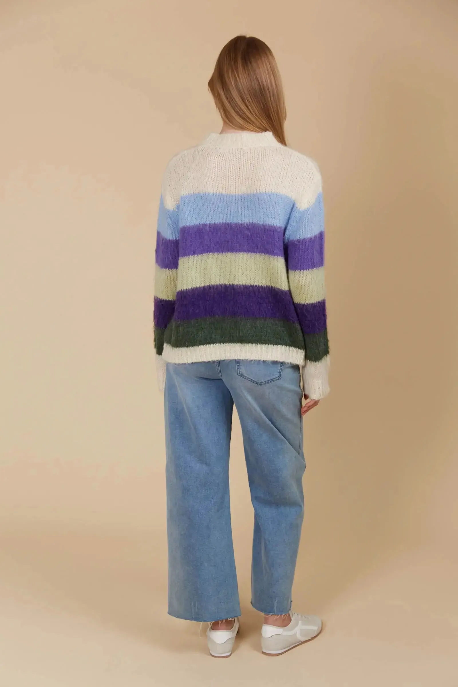 Isle of Mine Pallas Stripe Jumper - Violet