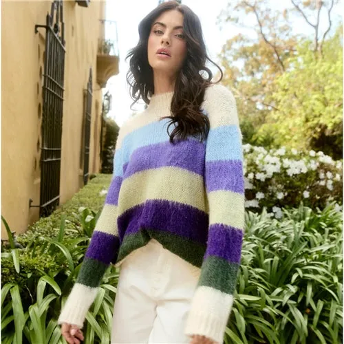 Isle of Mine Pallas Stripe Jumper - Violet