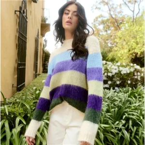 Isle of Mine Pallas Stripe Jumper - Violet