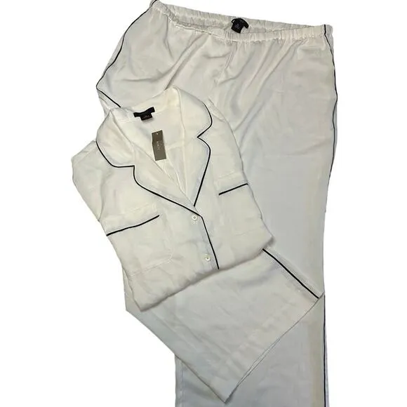 J. Crew Easy-luxe eco short-sleeve pajama set