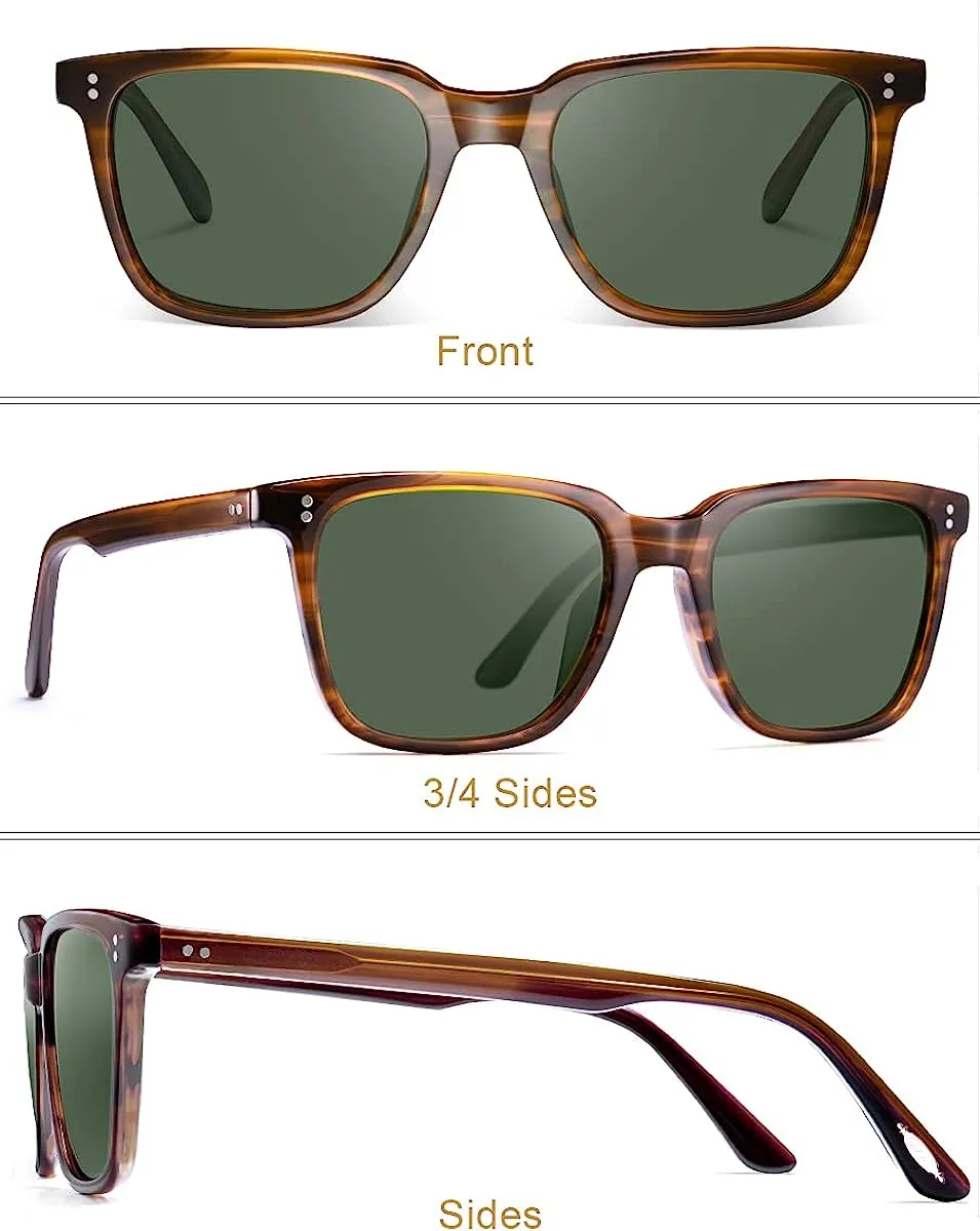 JOLLYNOVA Polarized Men's Sunglasses UV400 Protection for Driving Fishing Hiking Golf Outdoor Sport Glasses