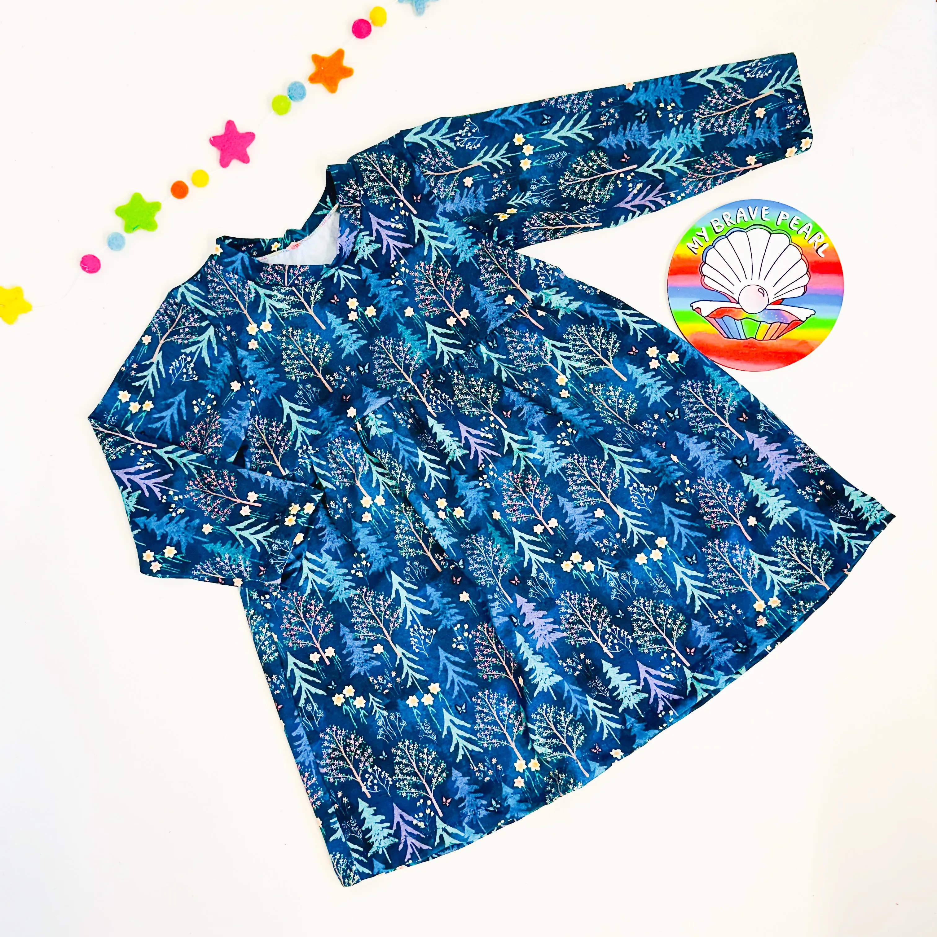 Kids Long Sleeve Dotty Dress