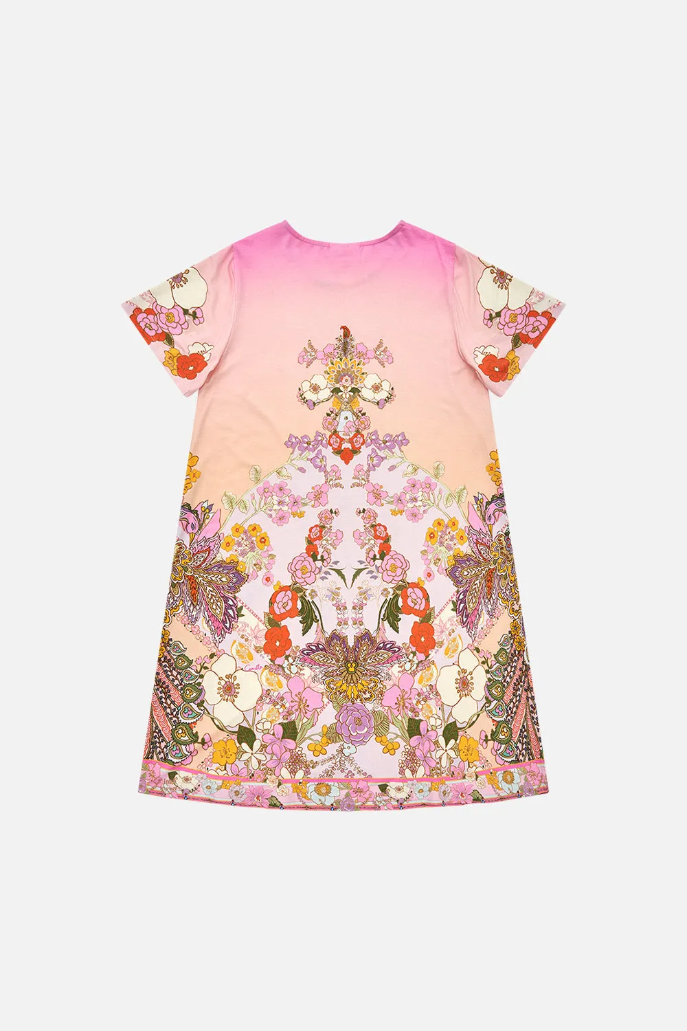 KIDS T-SHIRT DRESS WITH FLARE HEM 12-14 CLEVER CLOGS
