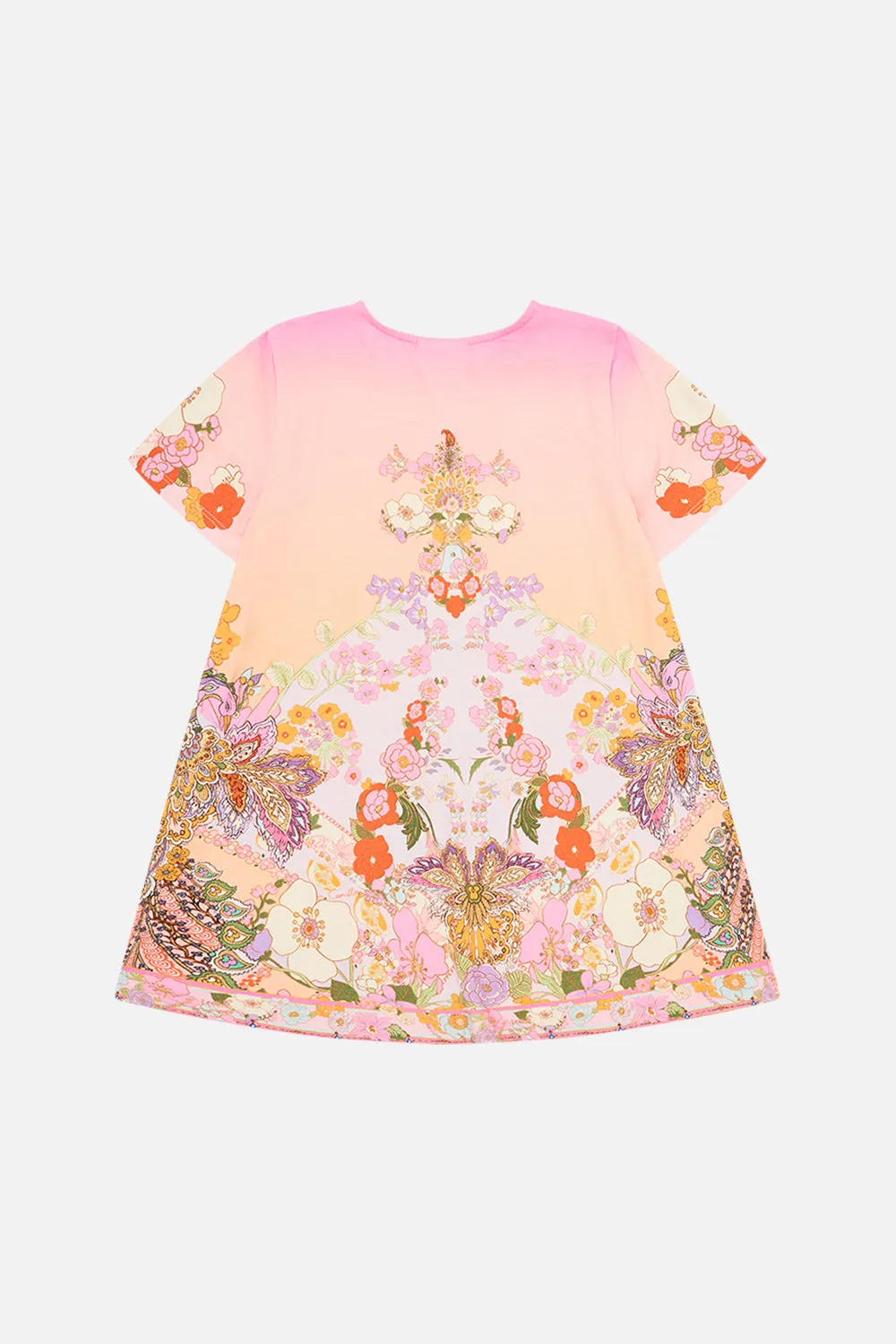 KIDS T-SHIRT DRESS WITH FLARE HEM 4-10 CLEVER CLOGS