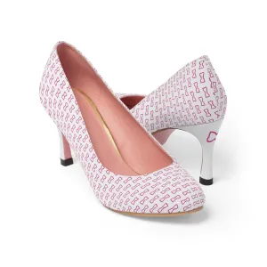 Lady B White High Heels