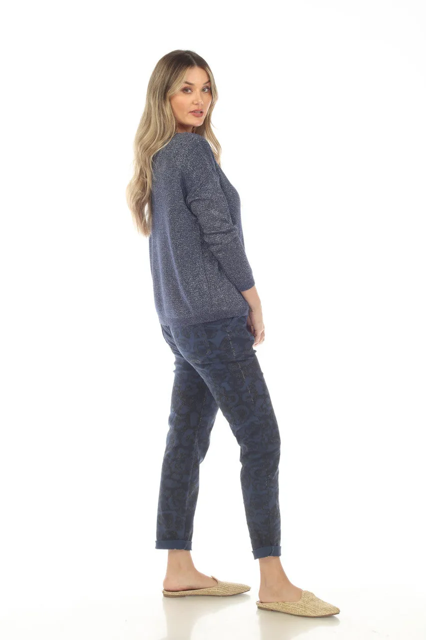 Lurex V-neck Top