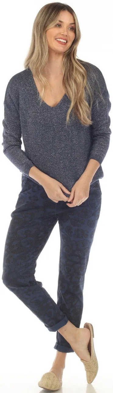 Lurex V-neck Top