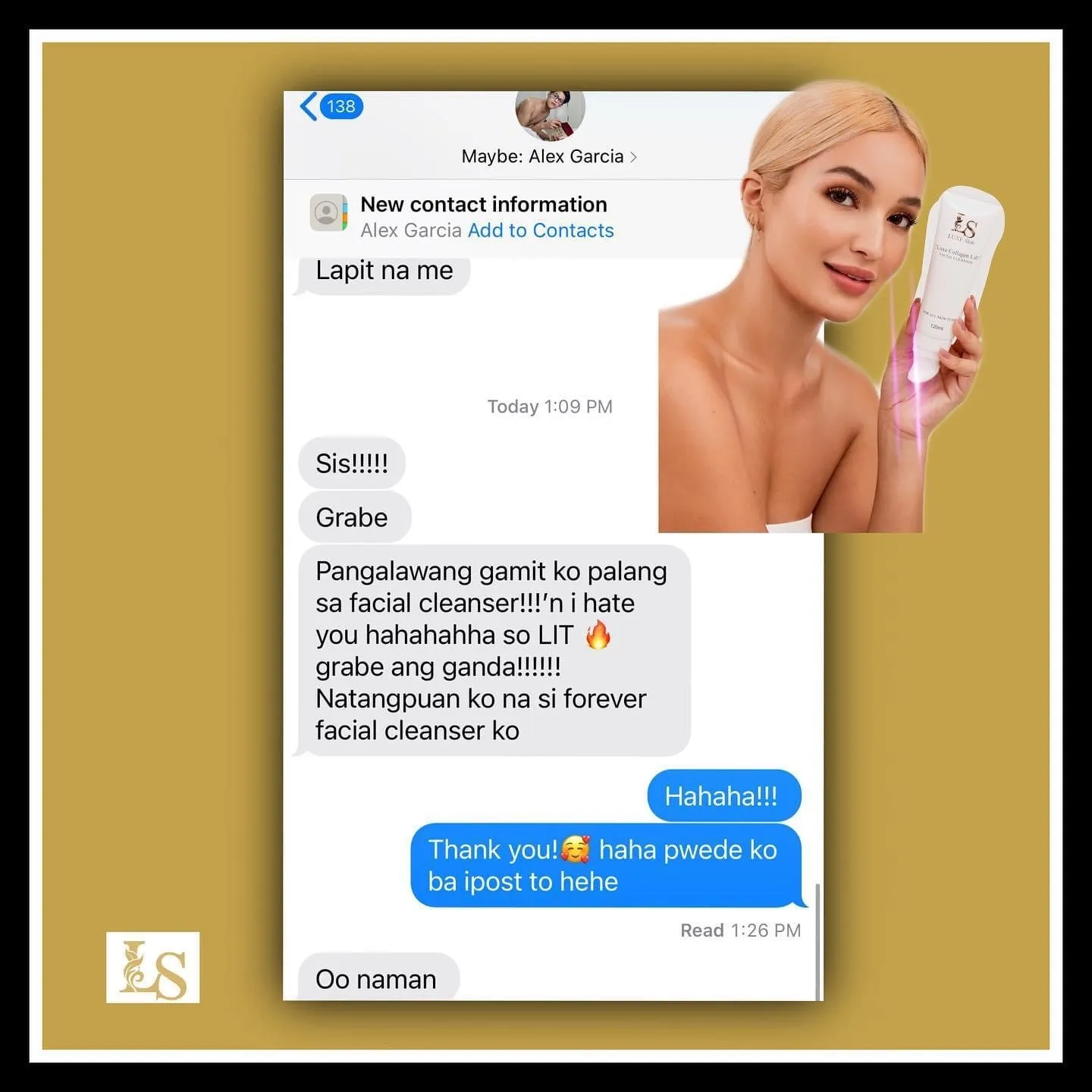 Luxe Collagen Lift Facial Cleanser 120ml