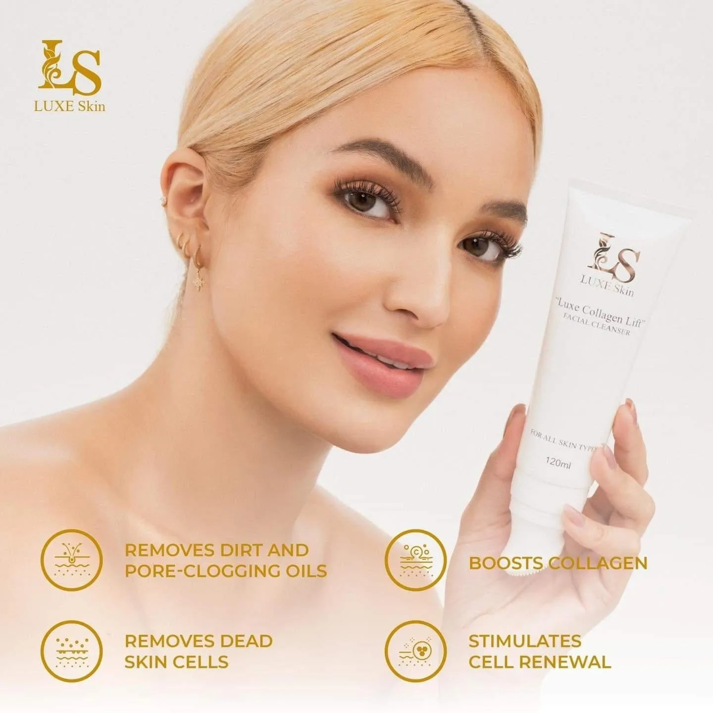Luxe Collagen Lift Facial Cleanser 120ml