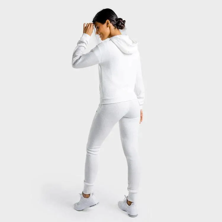 Luxe Joggingbuxur - Hvítar
