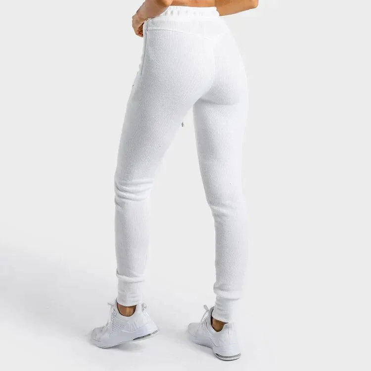 Luxe Joggingbuxur - Hvítar