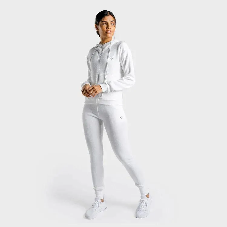 Luxe Joggingbuxur - Hvítar