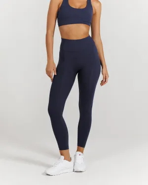 LUXE LEGGINGS 24" - DEEP NAVY