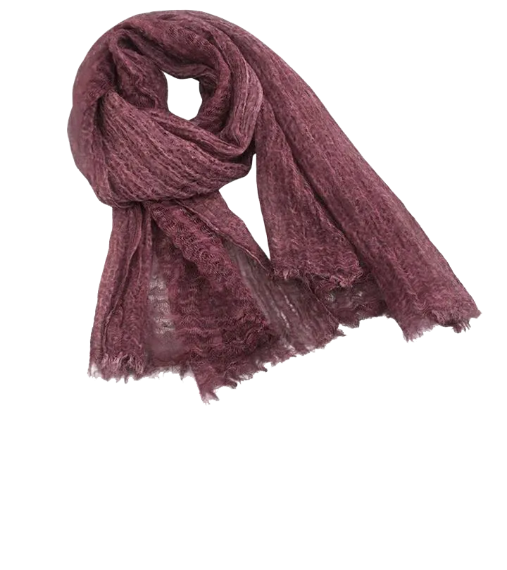 Luxe Linen Open-Weave Scarf