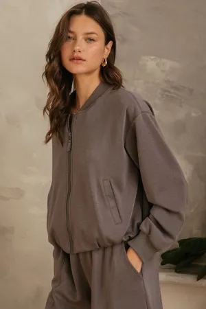 Luxe Modal Bomber Jacket