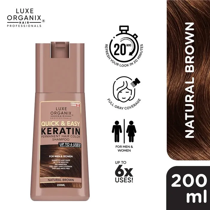 Luxe Organix Hair Color Shampoo 200ml