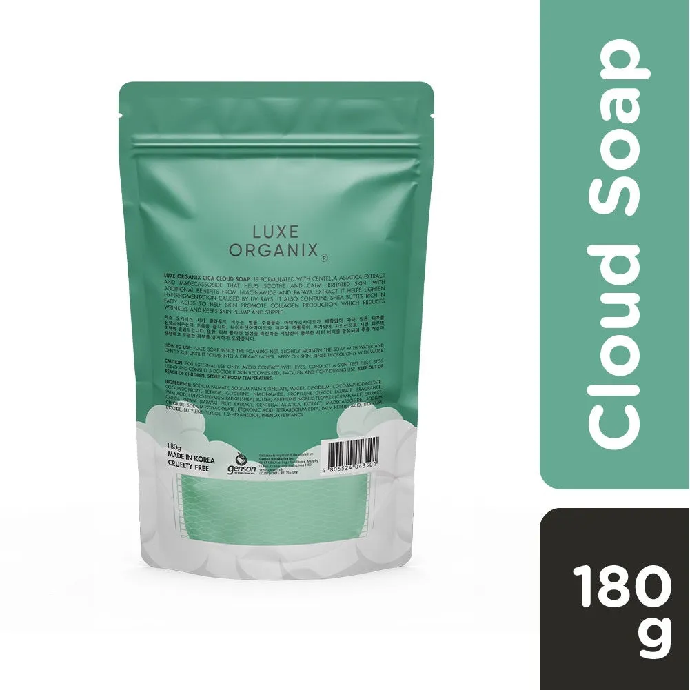Luxe Organix Niacinamide   Cica Cloud Soap 180g