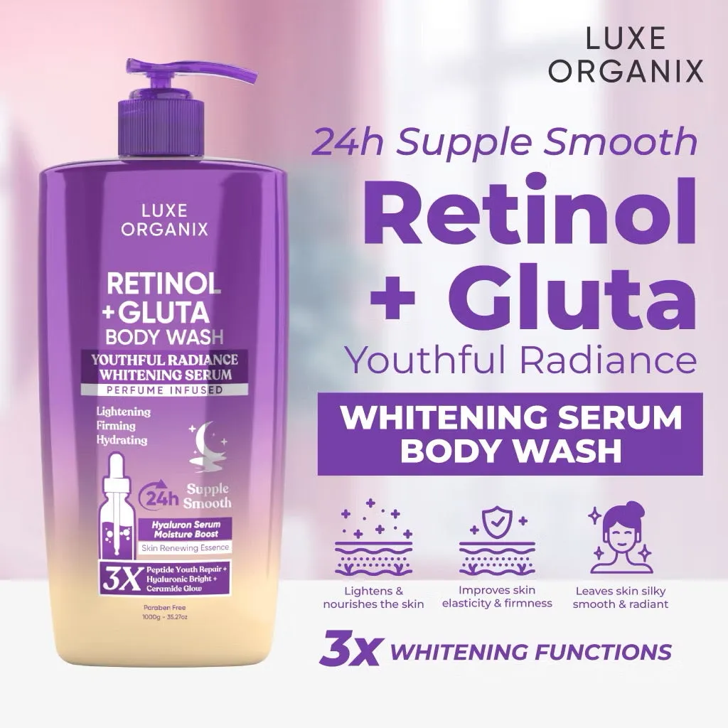 Luxe Organix Retinol   Gluta Body Wash 1L