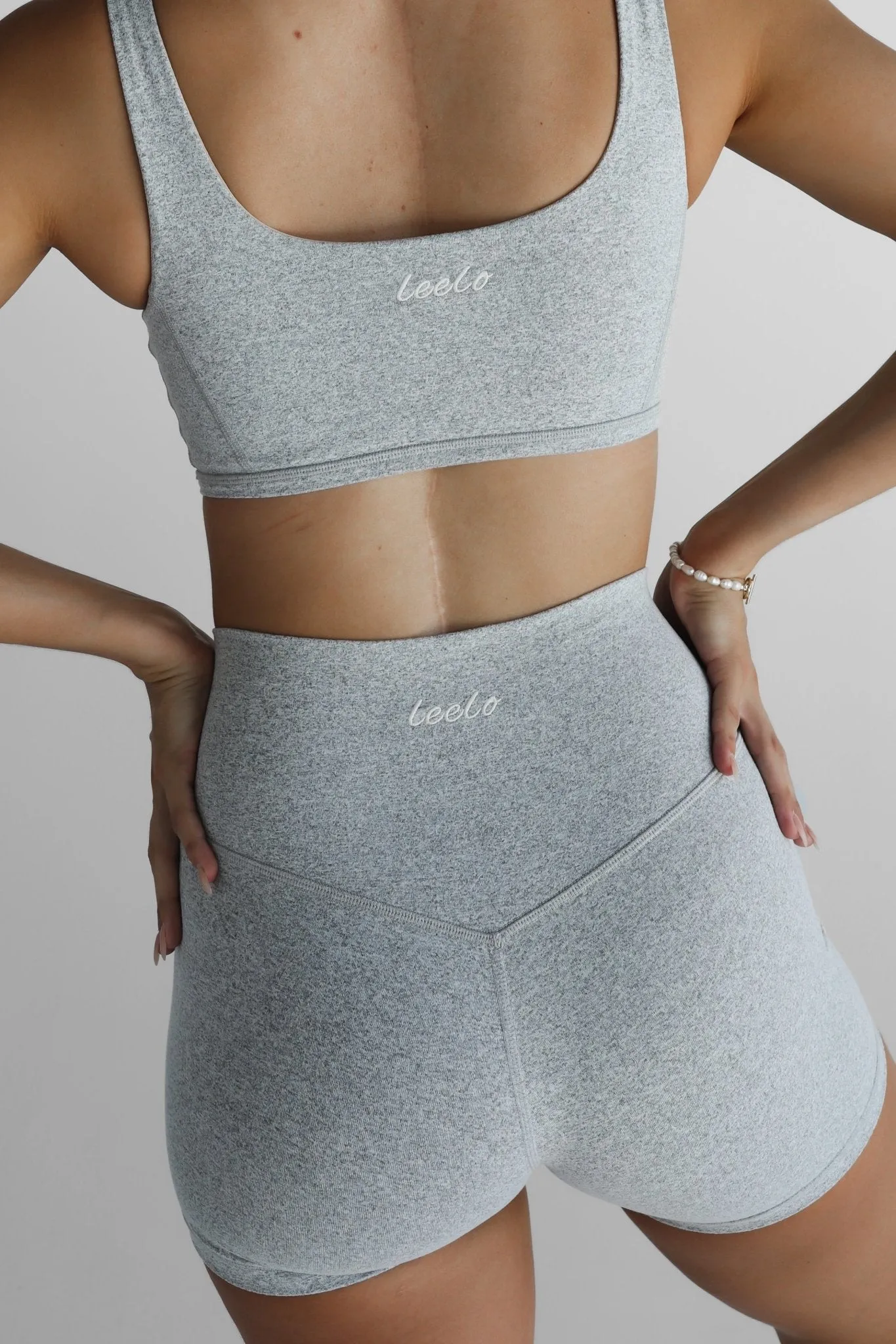 Luxe Signature Crop - Marl Grey